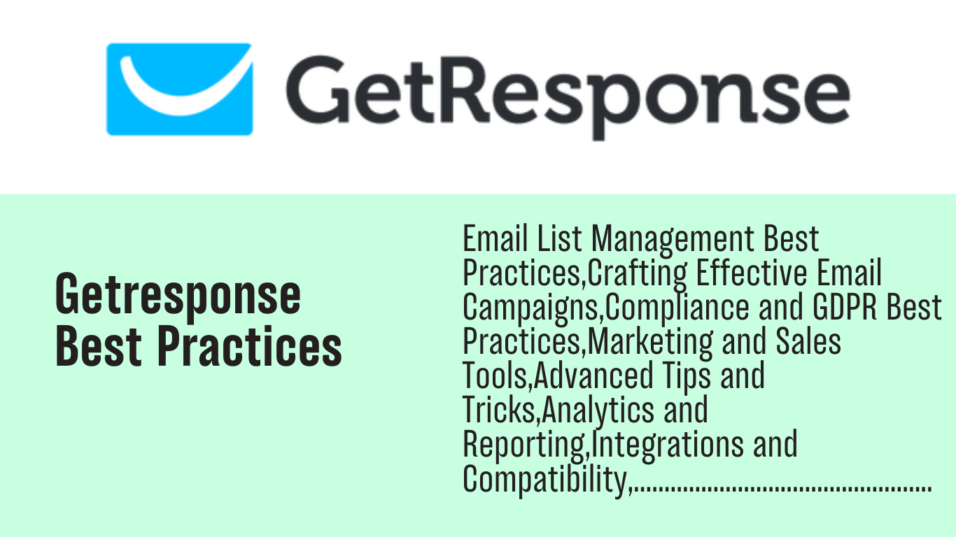 You are currently viewing GetResponse best practices: Best Practices for Email Marketing Success