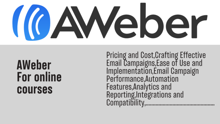 AWeber for online courses