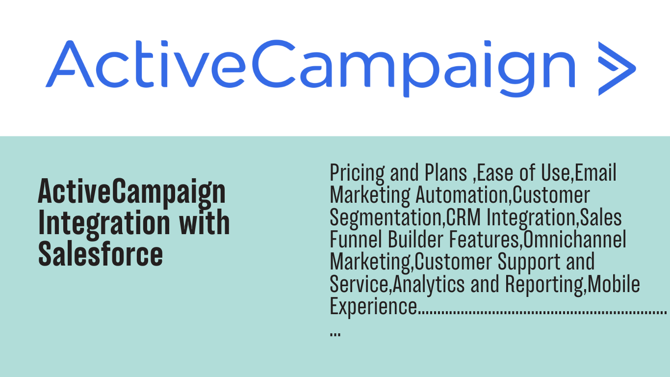 Read more about the article ActiveCampaign integration with Salesforce: ActiveCampaign Integration is a Game-Changer for Your Business