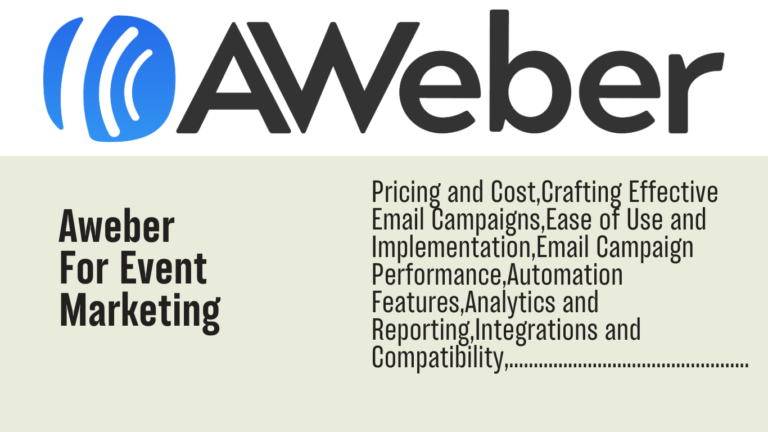 Aweber for event marketing