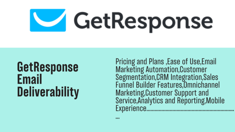 GetResponse email deliverability