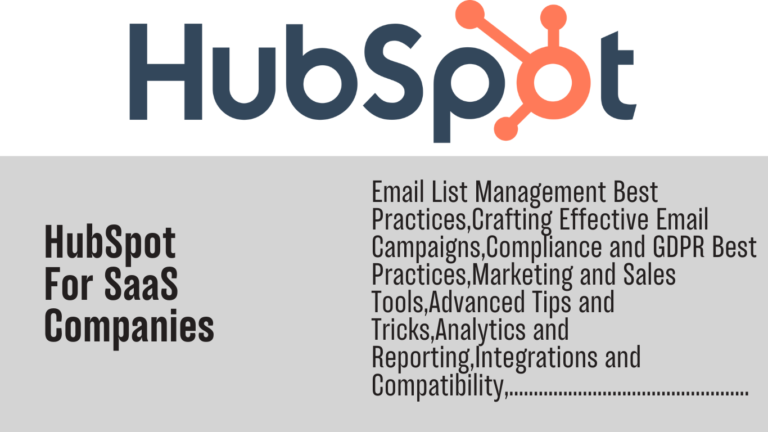 HubSpot for SaaS companies