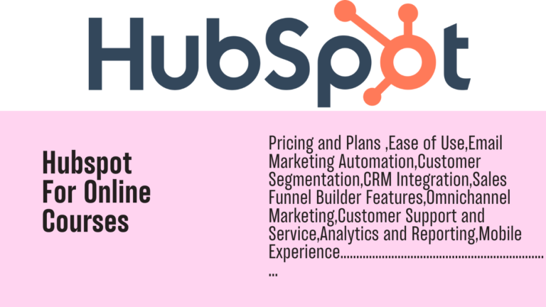 HubSpot for online courses