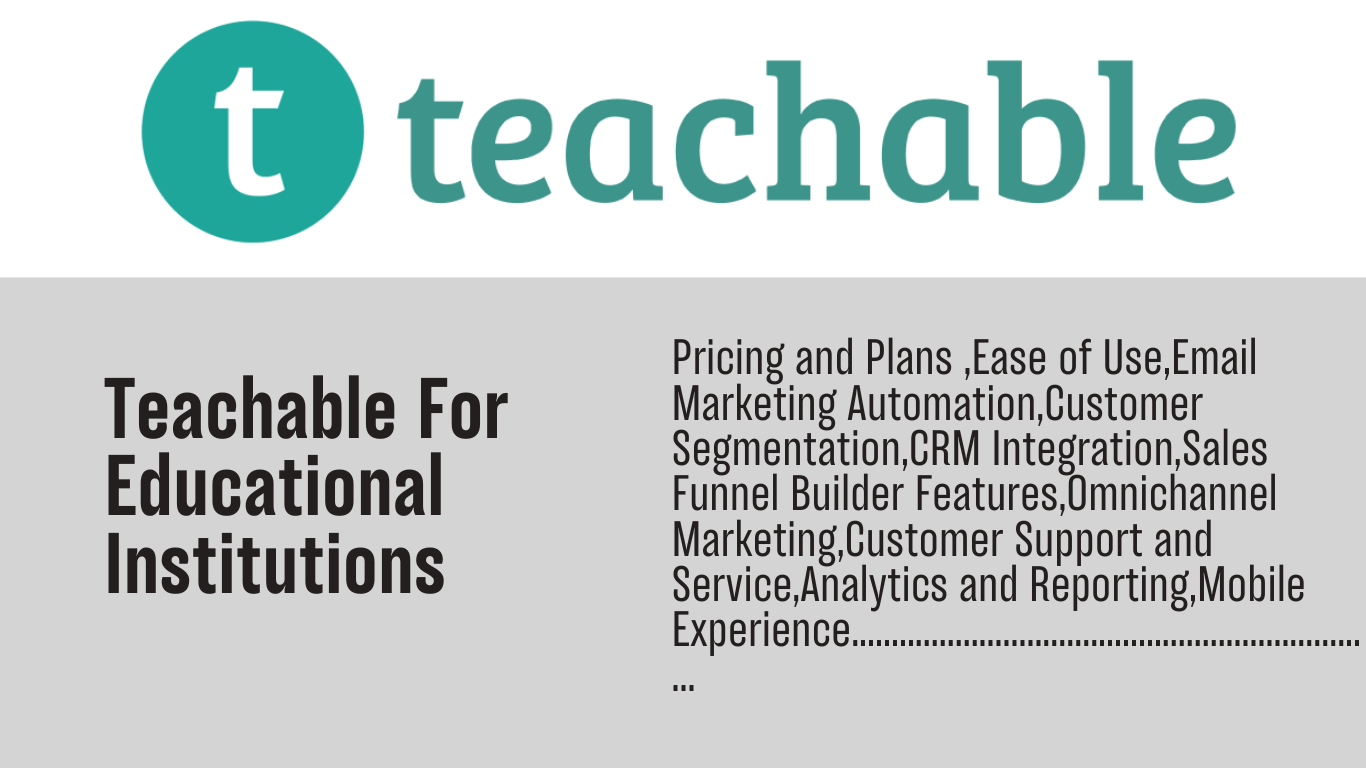 You are currently viewing Teachable for educational institutions: Building the Next Generation of Online Learning