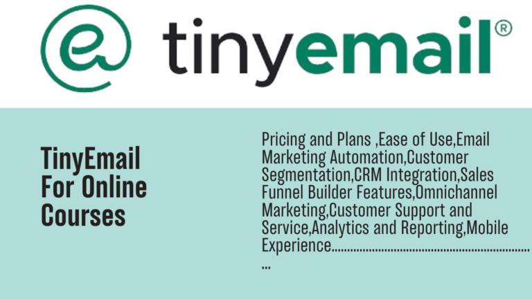 TinyEmail for online courses